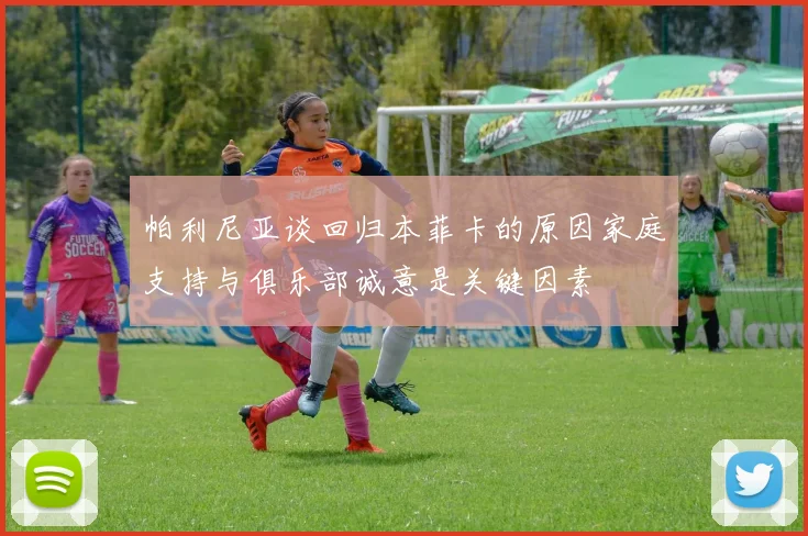 帕利尼亚谈回归本菲卡的原因家庭支持与俱乐部诚意是关键因素